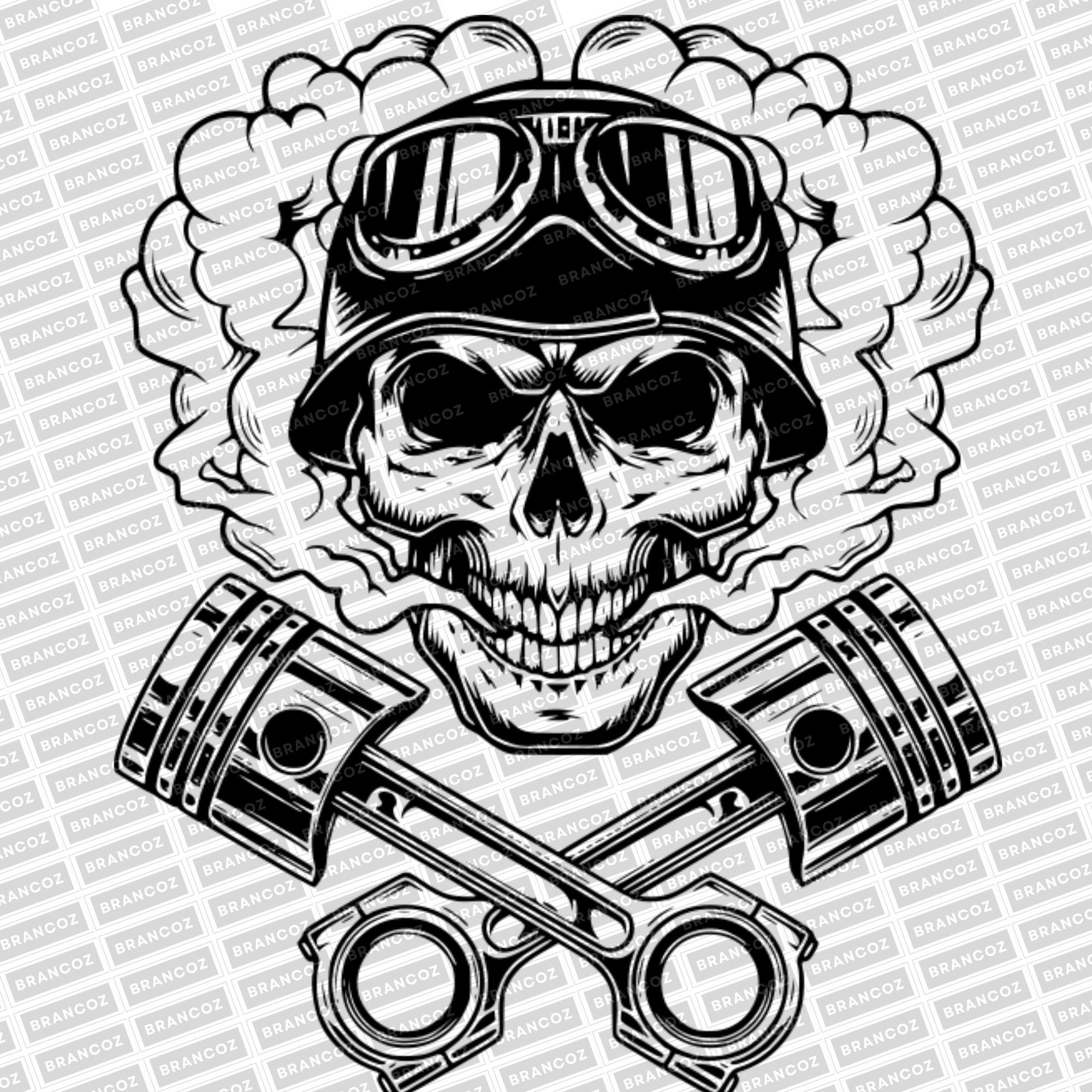 Vintage Biker Vector, Biker Instant Download PDF standard, PNG, SVG, digital download