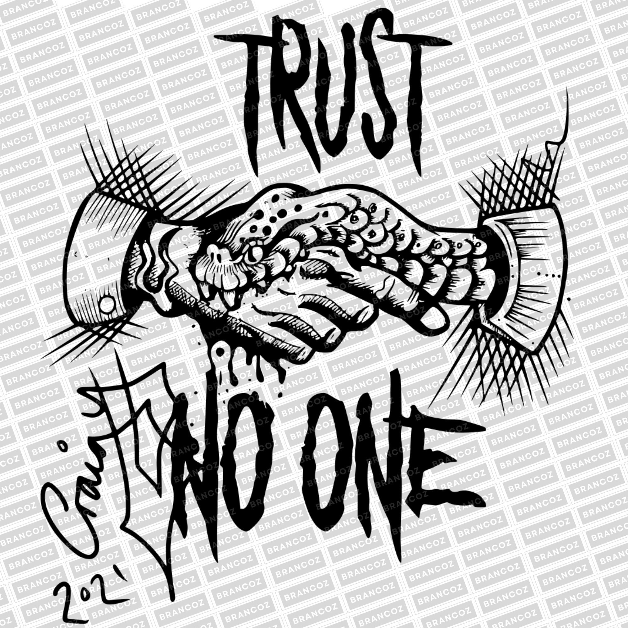 Trust No One Vector Snake Instant Download PDF Standard PNG SVG Trust No One Vector Snake Instant Download PDF Standard PNG SVG