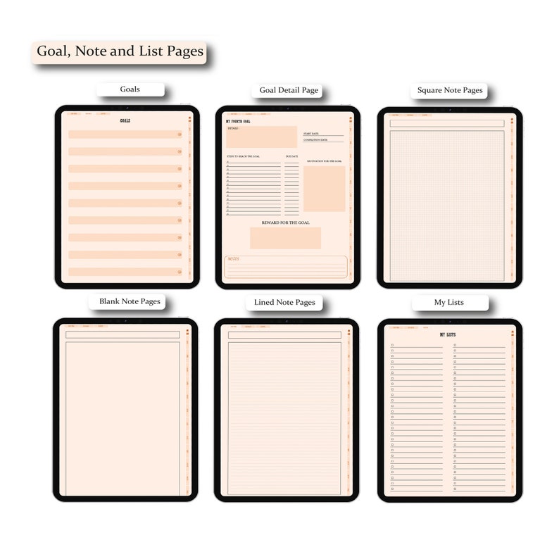 Digital Planner for 2023 Daily Planner Monday Start Digital Etsy