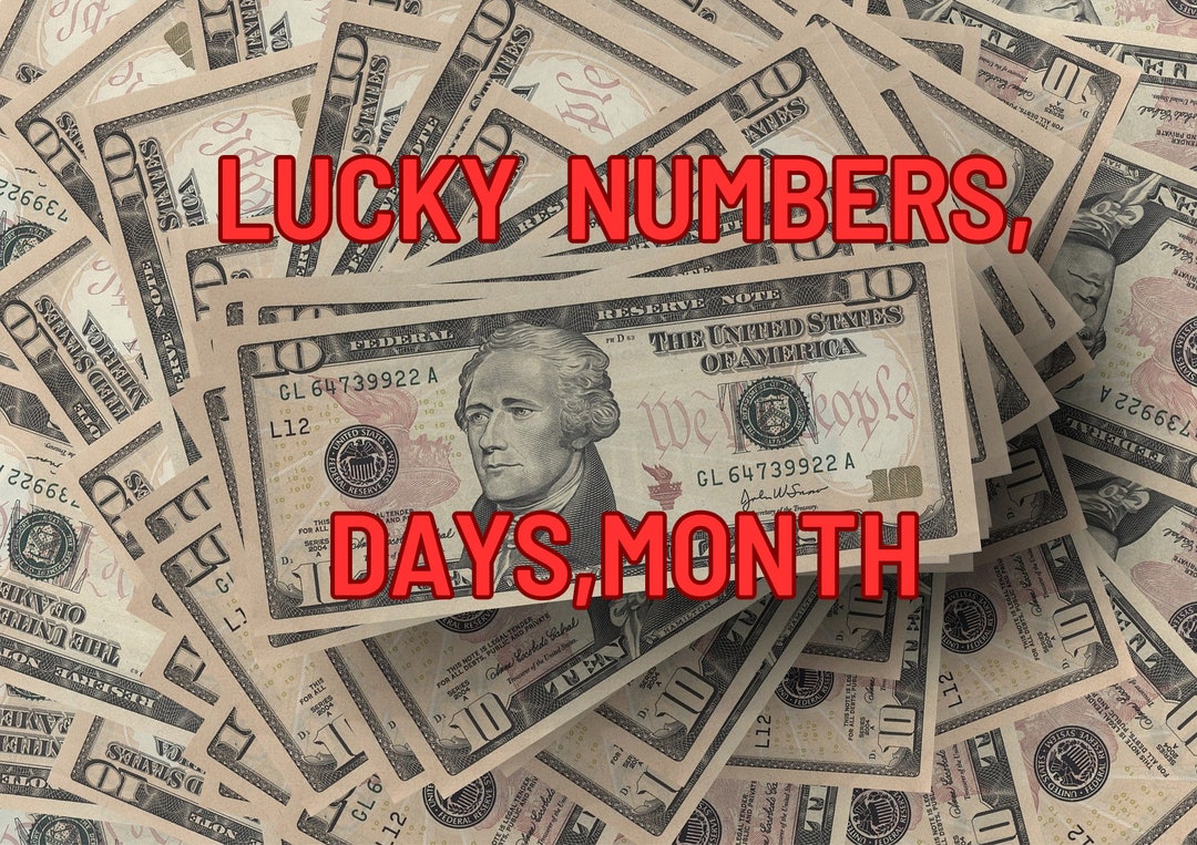 Your Lucky Numbers Lucky Days Lucky Months. Lucky Crystals Etsy
