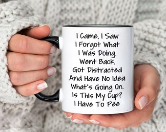 Funny Grandma's Wandering Mind Mug, I Came I Saw I Forgot What I Was Doing Mug, Old People Mug, Work Mug,Grandma Gift From Grandkid mug gift