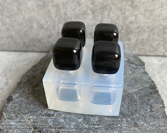 Cube Resin Mold for Jewelry Making, Clear Epoxy Form