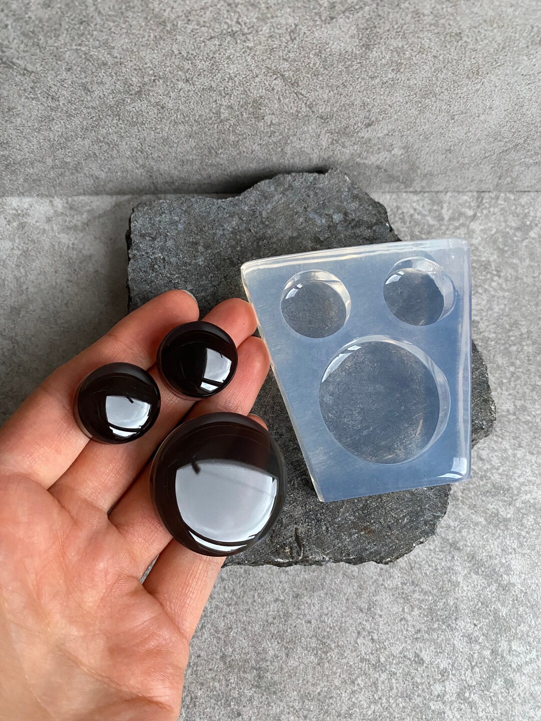 Epoxy Resin Circle Molds: Transparent Silicone for Jewelry (15-40mm) - Etsy