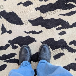 Luxury Obeetee Style Wool Rug Handmade Designer Area Rug for Living Room & Bedroom