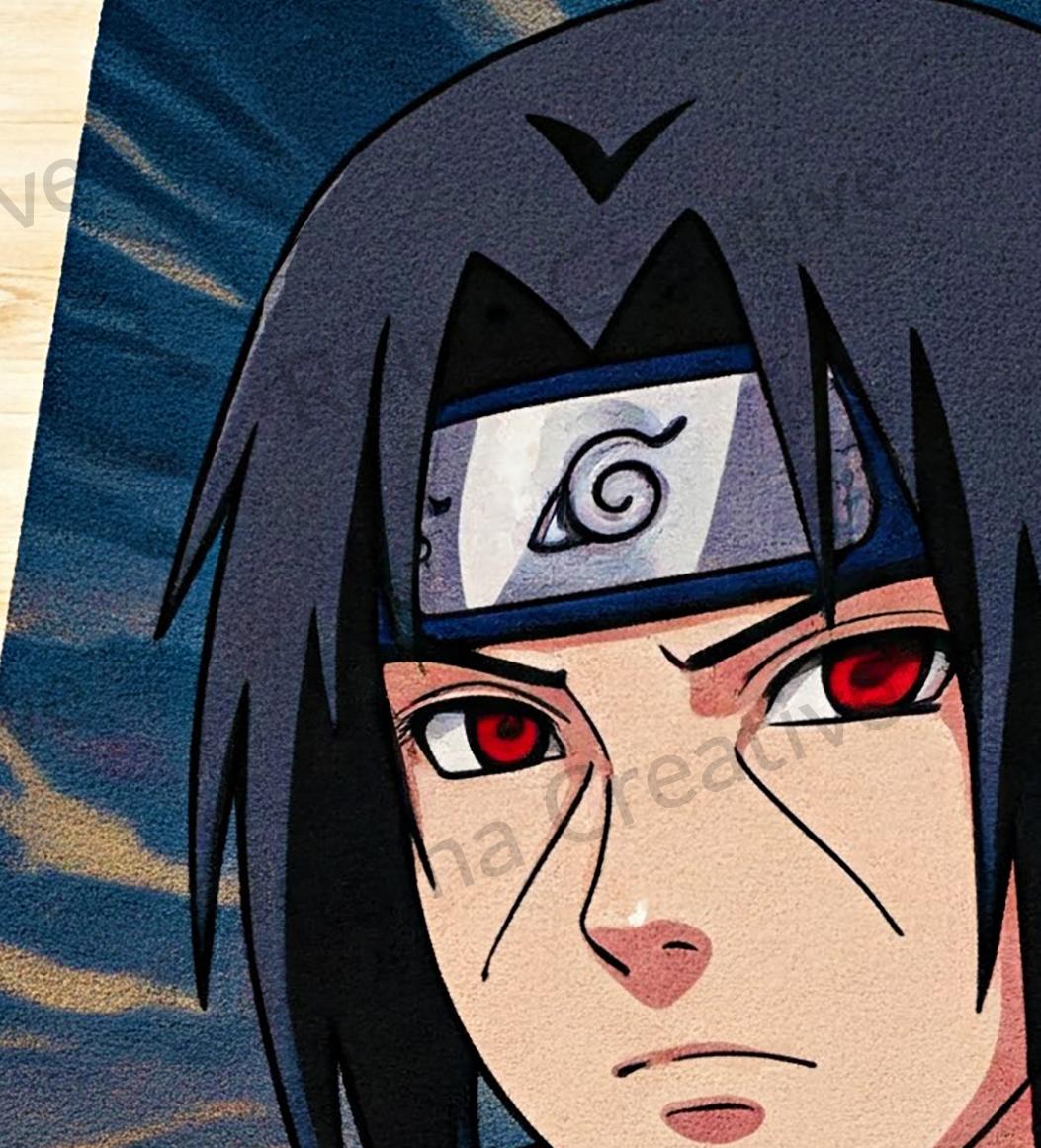 Uchia Rug Itachi & Sasuke Uchiha Rug – Custom Naruto Shippuden Anime Carpet for ...