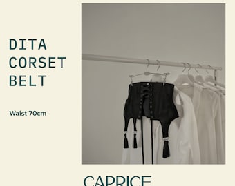 Corset Belt with Garter Straps Sewing Pattern (Waist 70cm) (PDF Pattern)