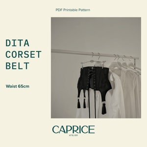 65cm Corset Belt Pattern: Burlesque Garter Cincher (PDF Pattern)