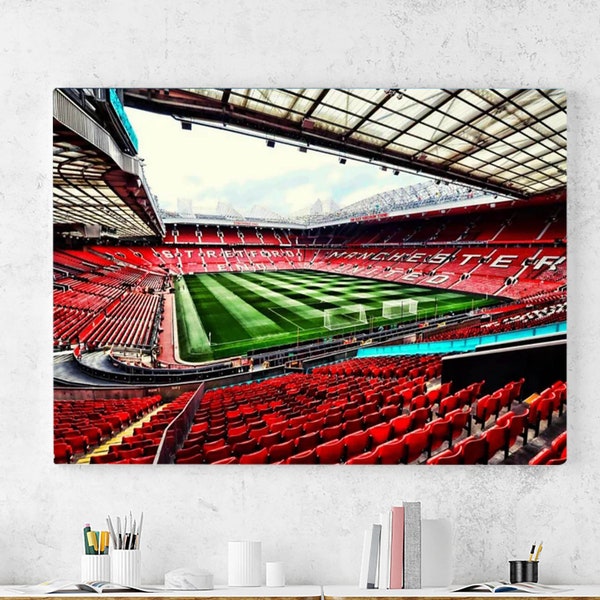 Old Trafford Framed Poster Etsy