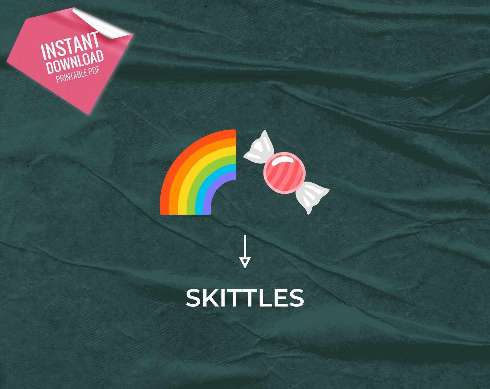 Candy Bar Emoji Pictionary, Party Game for Kids and Adults, Printable