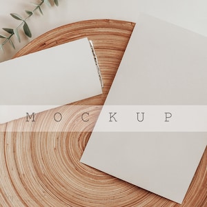 5x7 Card and Chocolate Wrapper Mockup, Candy Bar Wrapper with Card Mockup, Invitation Mockup, Party Favor Mockup, Blank Candy Bar Wrapper