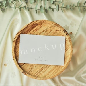 RSVP mockup, 6x4 neutrale kaart mockup, Boho Wedding Card mockup, antwoordkaart mockup, details kaart mockup, minimalistische lege lege kaart PSD