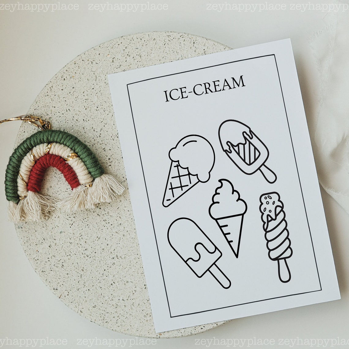 Coloring Page Mockup 8.5 X 11 Coloring Pages Mockup - Etsy