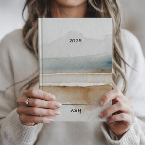 hardcover planner mockup
