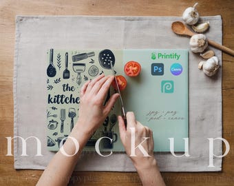 Glass Cutting Board Mockup Canva Cutting Board PSD Blank Minimalist Glass Cutting Board Mock ups Bread Board Mockup Bread Cut Board Canva