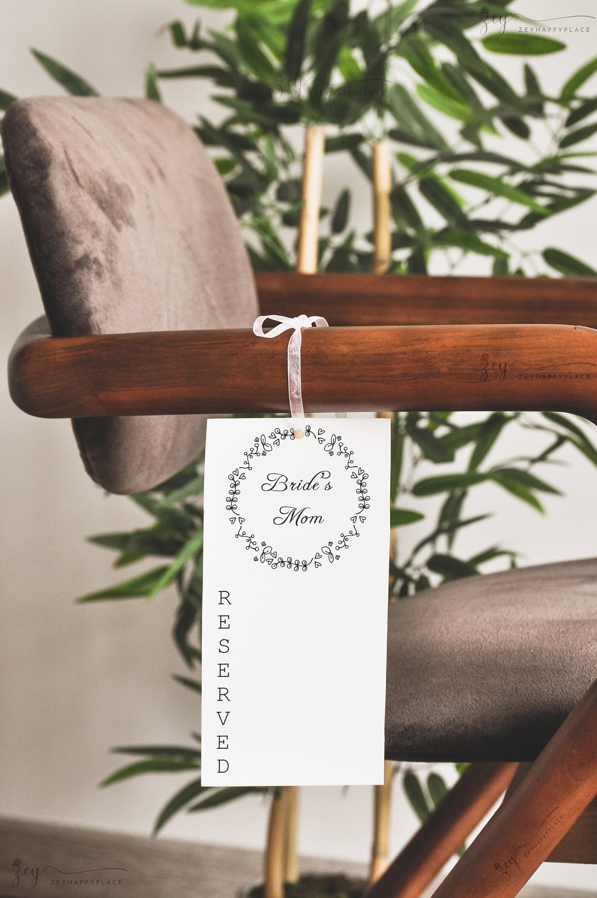 Chair Tag Mockup, Wedding Reserved Chair Tag Mockup, Tag Mockup ...