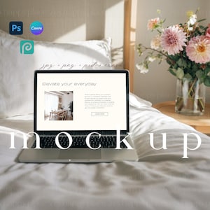 Macbook-modell, realistisk estetisk laptop-modell för designers, modell för sociala medier-varumärkesbyggande, modern webbdesign-modell, Apple-enhetsmodell PSD