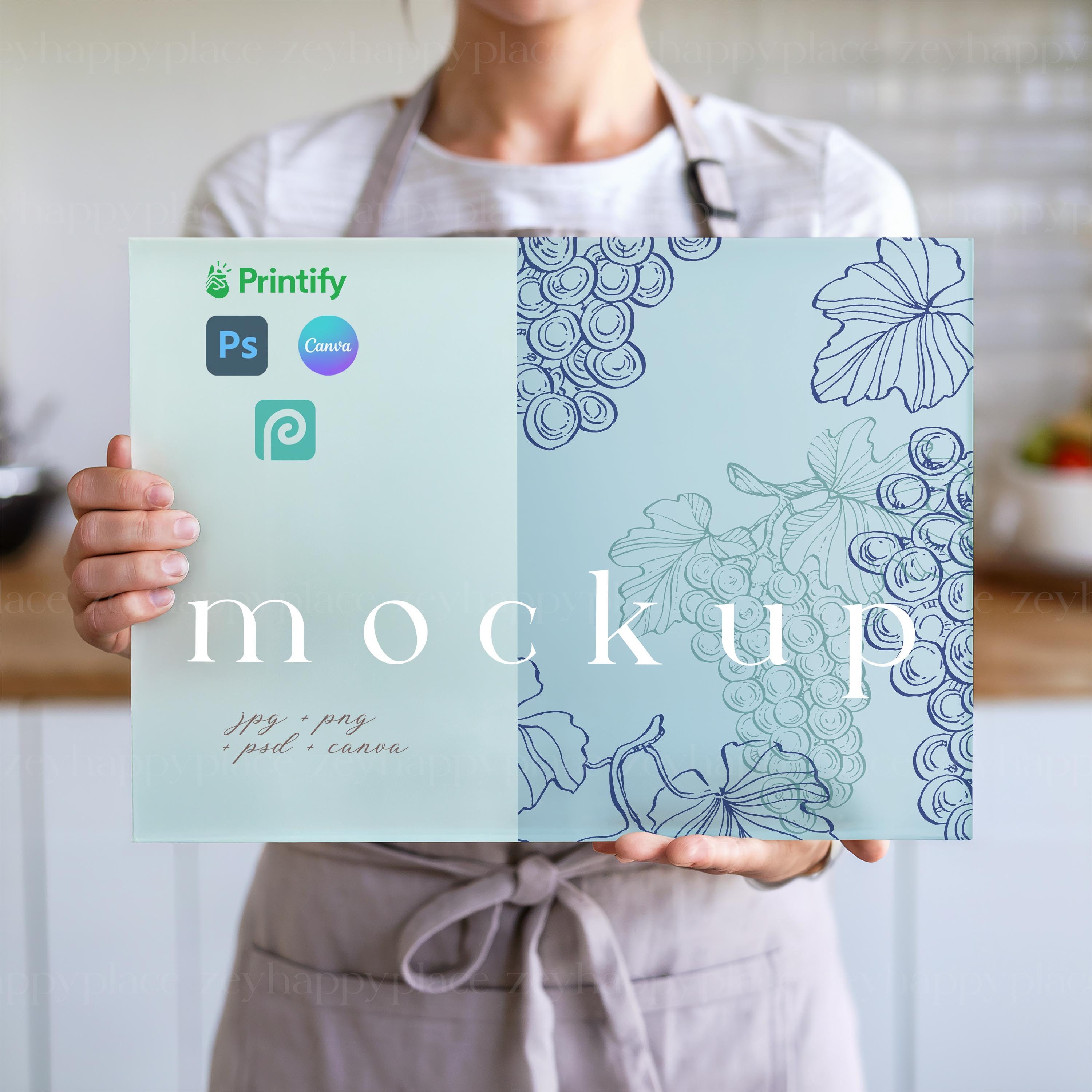 Glass Cutting Board Mockup Canva Printfy Cutting Board PSD Blank Minimalist Glass Cutting Board Mock ups Bread Board Mockup Bread Cut Board