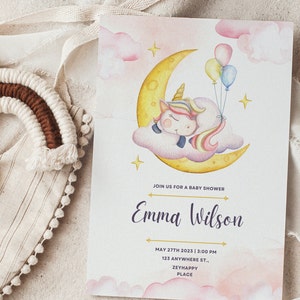 Baby shower uitnodiging mockup, baby verjaardagsuitnodiging mockup, 5x7 uitnodiging mockup, moderne Boho genderneutrale kaart, minimalistische baby PSD afbeelding 6
