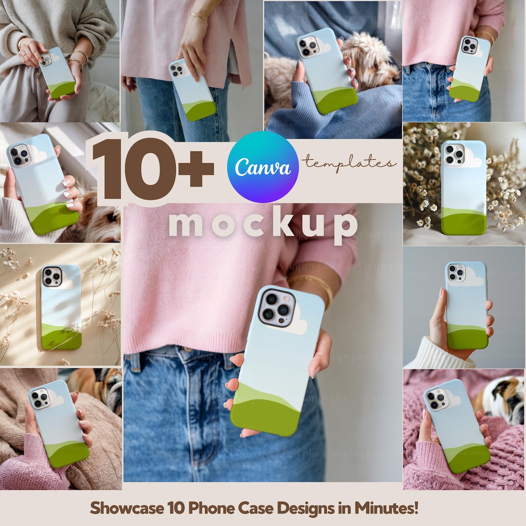 10+ iPhone Cover Mockup Bundle Editable Tough Phone Cases Mockup Bundle ...