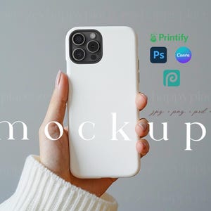 Phone Cover Mockup Editable Tough iPhone 15 Pro Cases Mockup Canva Template Printfy Phonecase Mockup Cozy Phone Casing Mockup Drag&Drop PSD