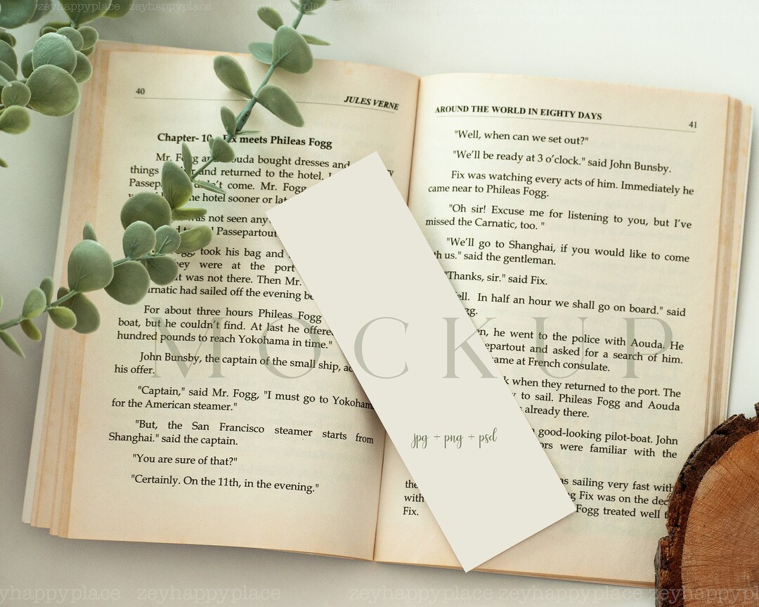 Bookmark Mockup, 2x6