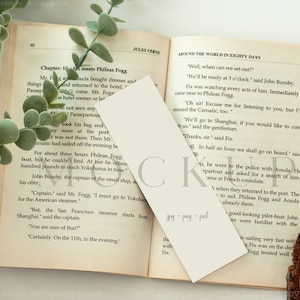Bladwijzer mockup, 2x6" Photo Booth mockup, blanco bladwijzer mockup, briefpapier mockup, bladwijzer met slim object, rustieke stijl Boho mockup