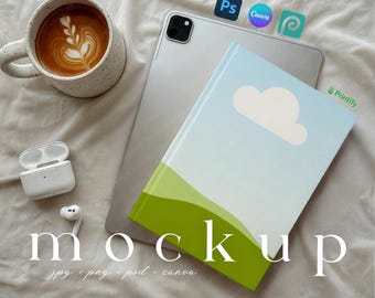 Minimalist Hardcover Journal Mockup Clean Book Mockup Canva Template Tagebuch Mockup Printstifte Hardcover Journal Matte Notizbuch PSD ziehen & ablegen