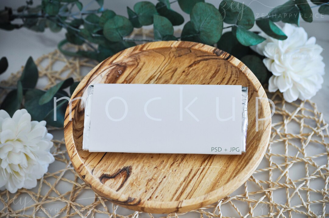 Object Rashed Wrapper Bar Chocolate Bar Mockup, Candy Bar Mockup, Blank Candy Bar Wrapper Mockup ...