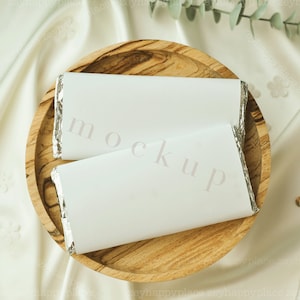 Aldi Chocolate Wrapper Mockup, Chocolate Bar Mockup, Candy Bar Mockup, Party Label Mockup, Wedding Favor Mockup, 4x6&quot; Wrapper Smart Mockup