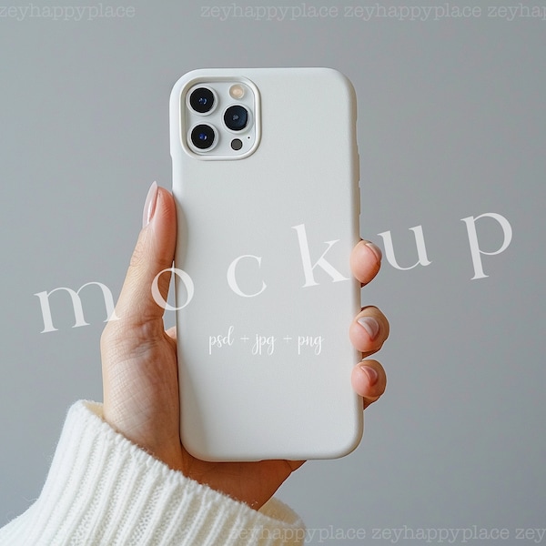 Phone Case Mockup, Editable Tough Case Mockup, iPhone Case Mockup, iPhone Mockup, Smart Object PSD and Canva PNG, Smartphone Mockup, PSD