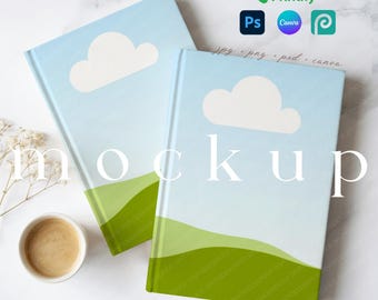2 Hardcover Journal Mockup Printify Ruled Line Journal Matte Double Boho Minimalist Notebook Mockup Canva Book Cover Journal Mockup PSD