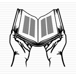 Versbuch SVG, betende Hände, christlich, katholisch, Jesus, Religion, Buch, Bibel Clipart, beten, Priester, Buch SVG, Bibelschnittdatei, d385