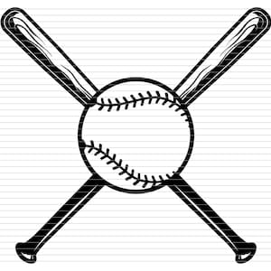 CROSSED BAT SVG, baseball SVG, skrzyżowany kij, Bat SVG, skrzyżowane, kask, piłka, baseball, pole, baza, sport, gracz, gra, d333