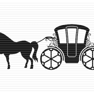 CARRIAGE SVG, carriage clipart, horse, horse svg, princess carriage, princess horse, tale carriage, dream carriage, pumpkin carriage, d469