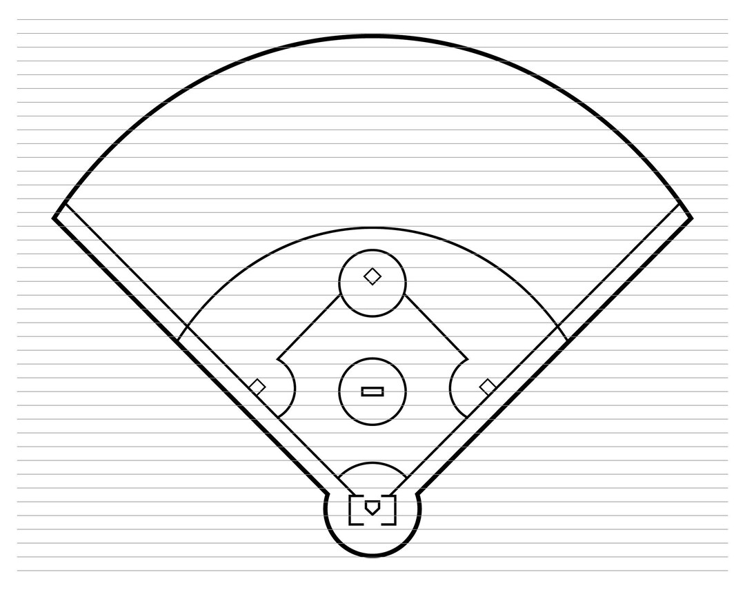 BASEBALL FIELD GAME Svg, Baseball Field, Baseball Svg, Field Game, Game