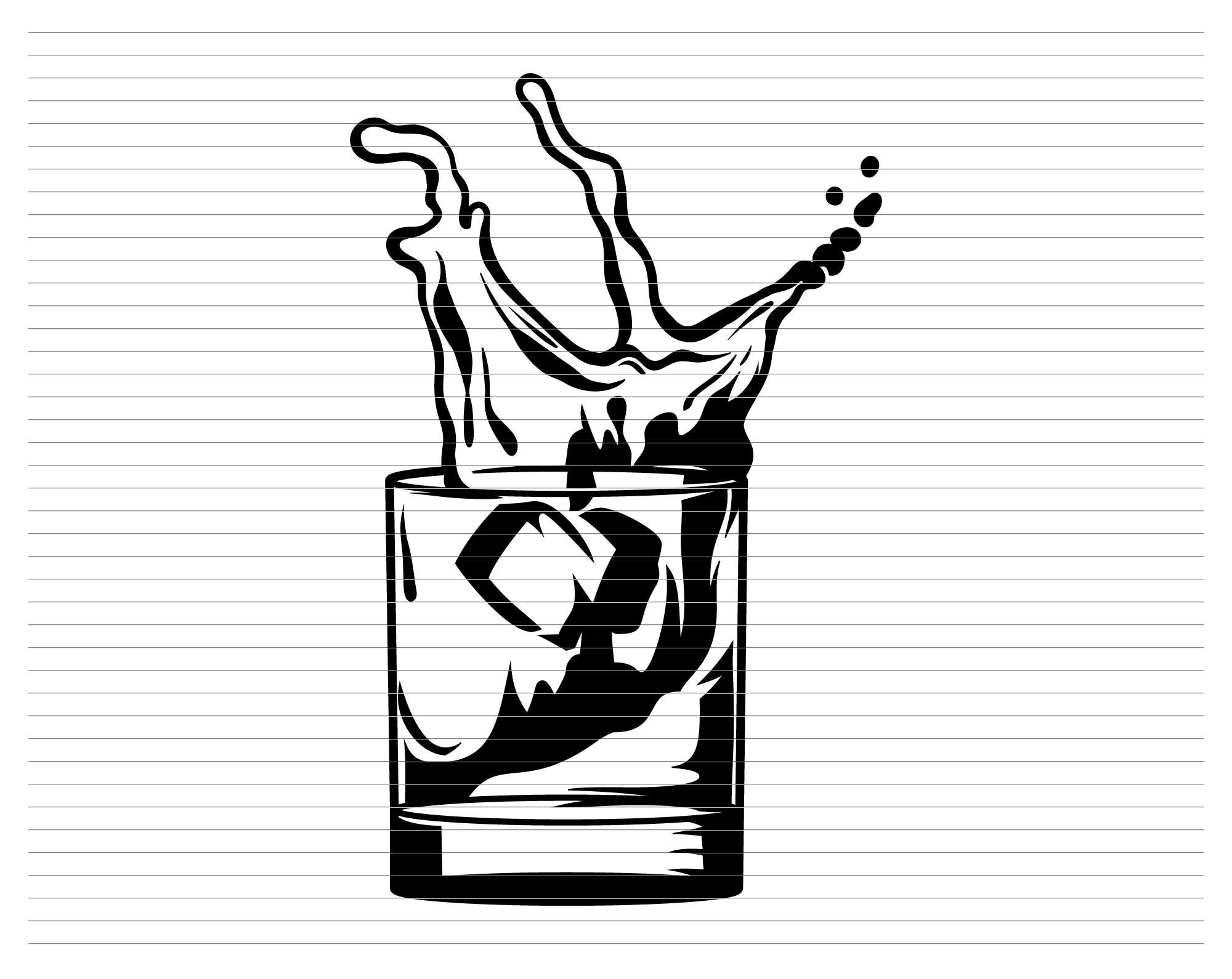 Whisky Glass Whiskey Glass Whiskey Glass Svg Whiskey Glass Clipart