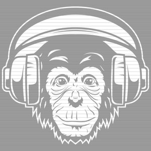 Affe Gesicht Plotterdatei, Affe SVG, Plotterdatei