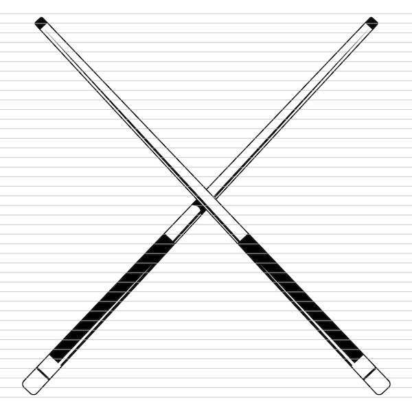 CROSSED BILLIARD cue svg, billiards, billiard svg, snooker svg, pool clipart, billiard ball, game svg, ball svg, billiard, snooker, d391