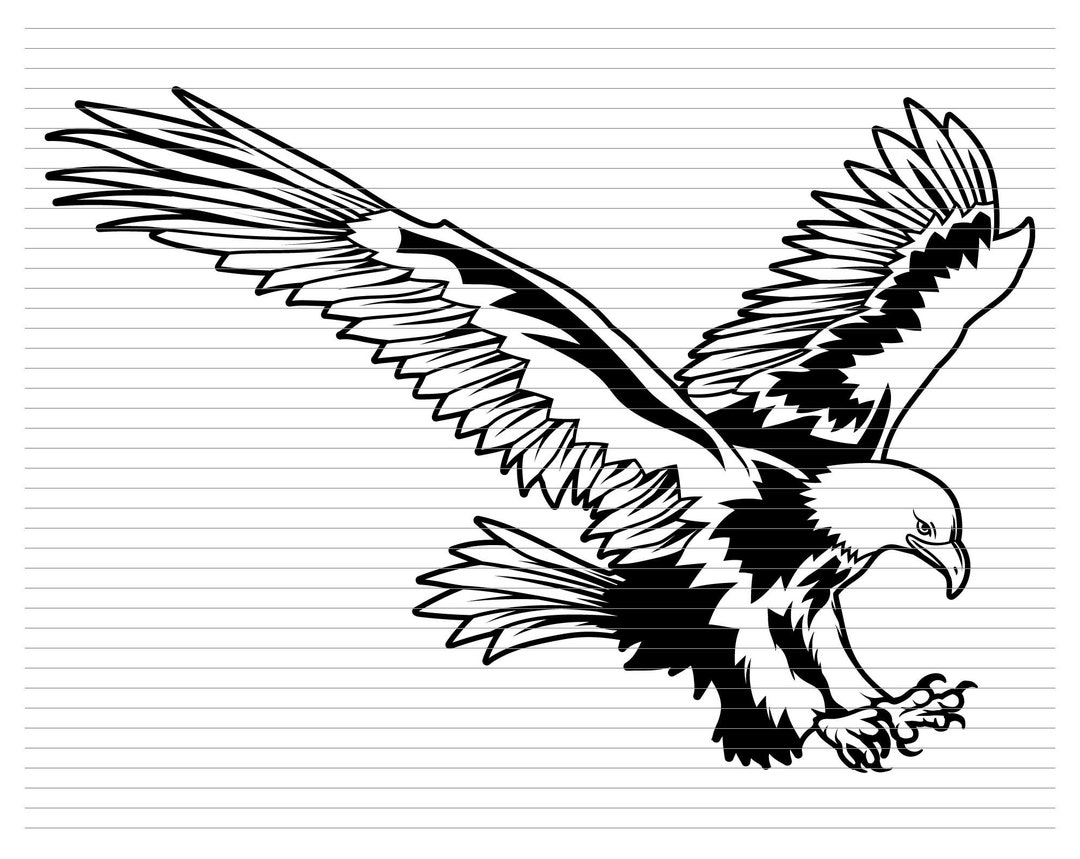 EAGLE SVG Eagle Clipart Eagles Cut File Eagle Shirt Flying Eagle Eagle ...