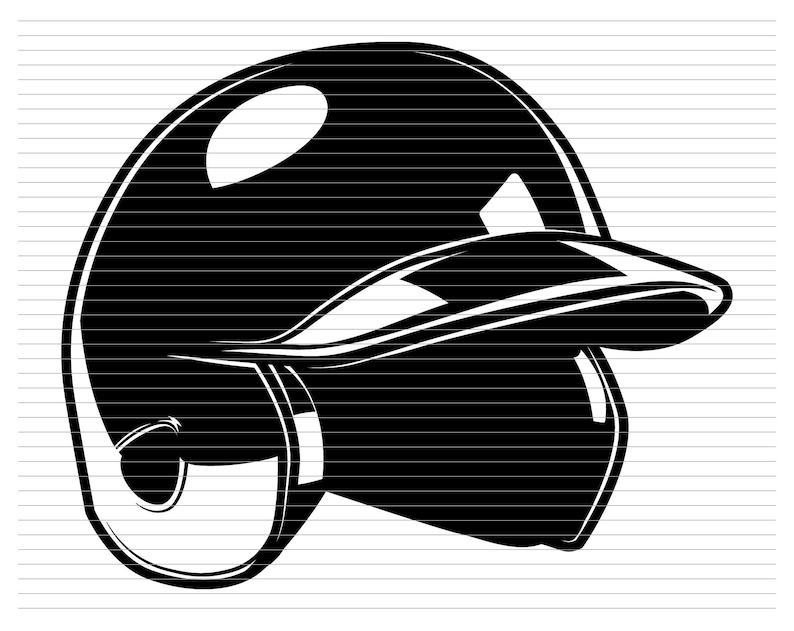 BASEBALL HELMET SVG, Helmet Svg, Baseball Svg, Helmet Sport, Helmet
