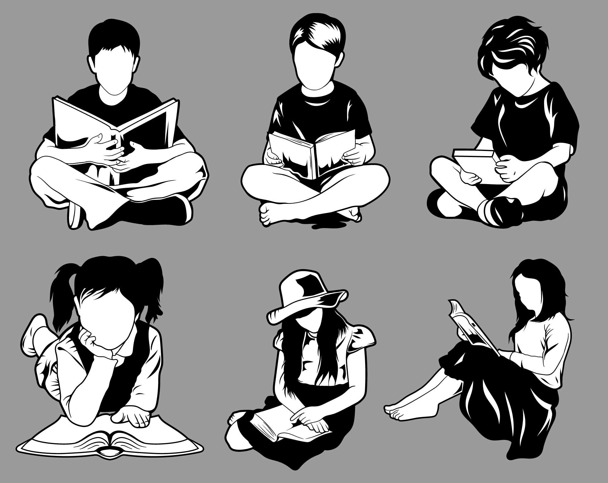 BABY BOOK SVG, Baby Reading, Book Svg, Baby With Book, People Reading, Open Book, Person Reading