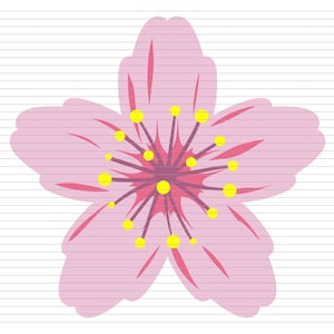 CHERRY BLOSSOM SVG, sakura svg, cherry blossom flower festival svg, flowers svg pink flower, dxf, clipart, vector, eps, pdf, png d156