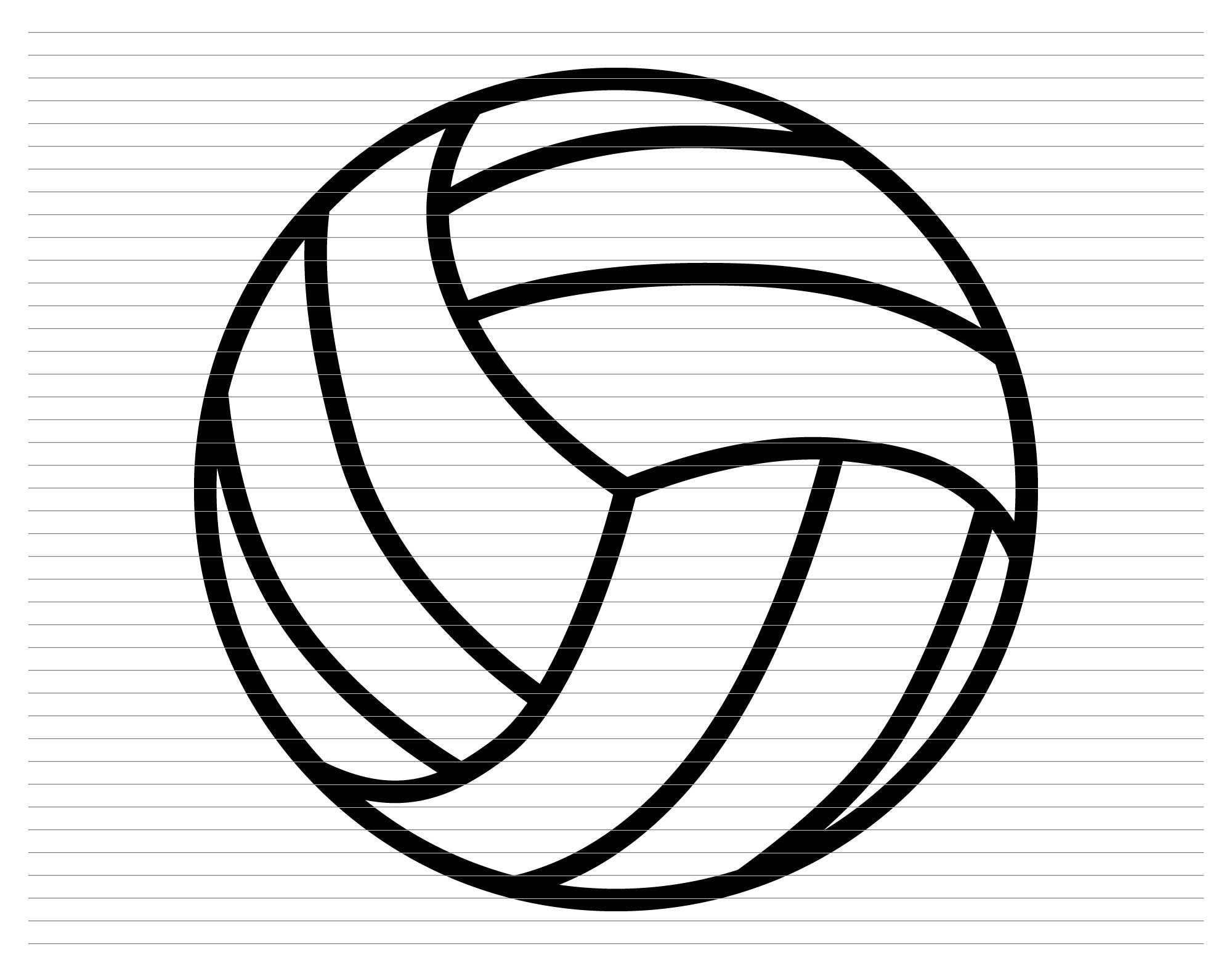 Volleyball Svg, Volleyball Clipart Volleyball Silhouette Volleyball ...