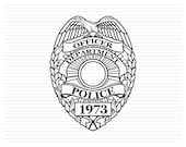 POLICE BADGE SVG, police badge, police svg, sheriff svg, police dept, police clipart badge, badge clipart, police department, police, d689