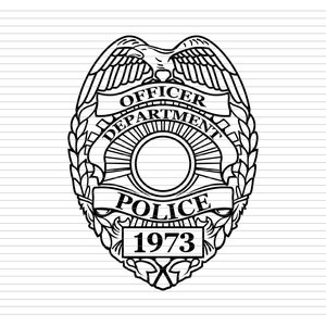 POLICE BADGE SVG, police badge, police svg, sheriff svg, police dept, police clipart badge, badge clipart, police department, police, d689