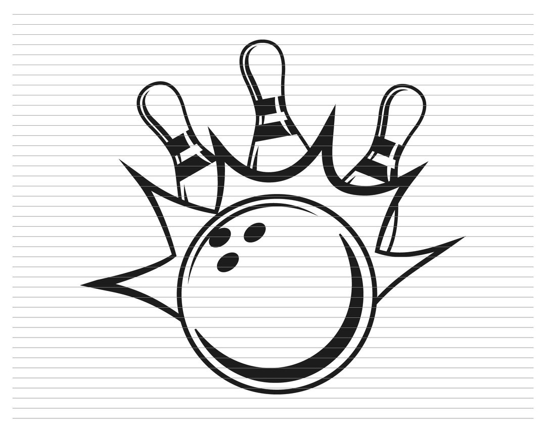 BOWLING STRIKE SVG, Bowling Clipart, Bowling Pin, Pin, Bowling Ball
