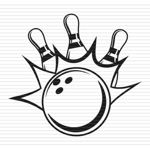 BOWLING STRIKE SVG, bowling clipart, bowling pin, pin, bowling bal, bowling speler, strike, bowilng strike, bowling logo, strike svg, d416