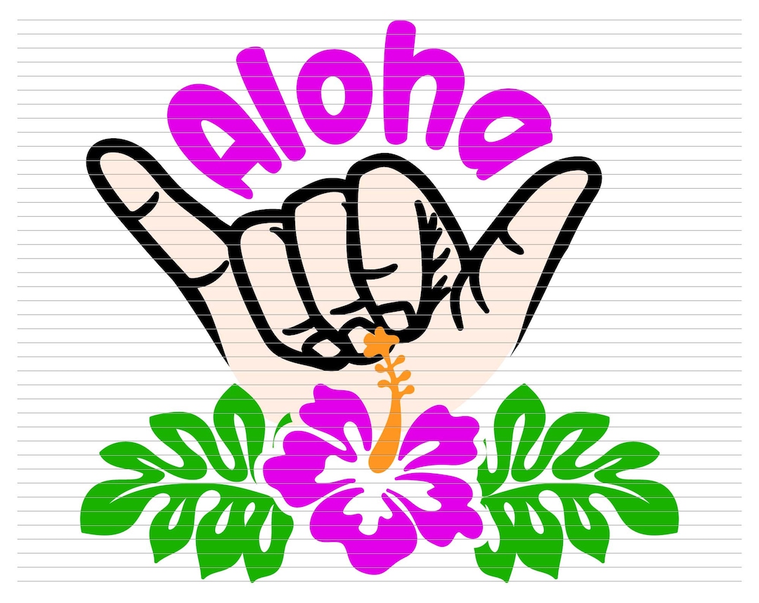 SHAKA HAND SVG Aloha Hand Hawaii Hawaiian Aloha Sign Png Printing World ...
