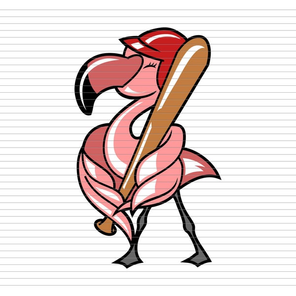 FLAMINGO SOFTBALL SVG flamingo svg softball svg softball squad sport flamingo funny flamingo cute flamingo team sport mascot d1001