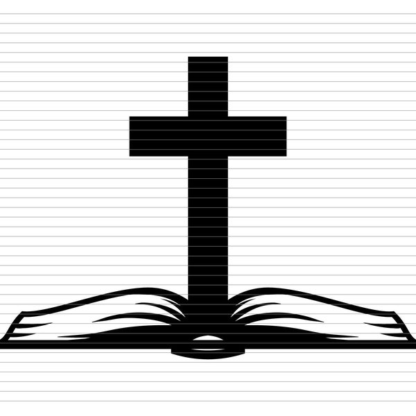 BIBLE CROSS SVG, sainte bible, chrétien, catholique, jésus, religion, livre, bible clipart, prier, prêtre, livre svg, bible, fichier coupé de la bible, d387